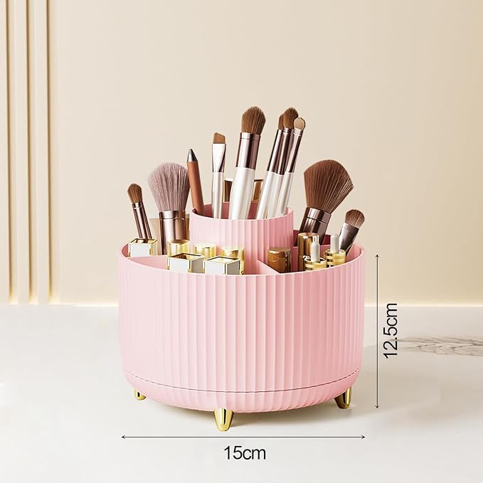 360 Degree Rotating Makeup Brush Holder,